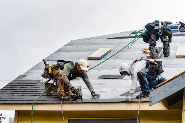 Professional Gutter Installation technician working in Lincoln University, PA